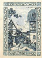 Német Birodalom/Weimari Köztársaság/ Rehmen 1921. 25Pf(2x) + 50Pf(4x) 6klf db, teljes sor T:I