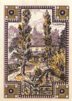 Német Birodalom/Weimari Köztársaság/ Rehmen 1921. 25Pf(2x) + 50Pf(4x) 6klf db, teljes sor T:I