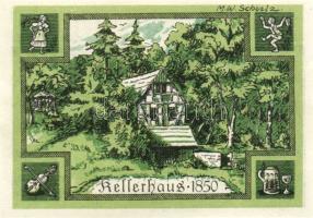 Német Birodalom/Weimari Köztársaság/ Rehmen 1921. 25Pf(2x) + 50Pf(4x) 6klf db, teljes sor T:I