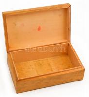 Fa doboz kézzel festett csendélettel 20x12x7 cm