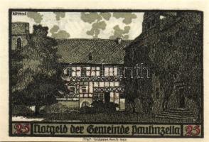 Német Birodalom/Weimari Köztársaság/ Paulinzella 1922. 25Pf(2x) + 50Pf(4x) 6klf db, teljes sor T:I