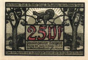 Német Birodalom/Weimari Köztársaság/ Paulinzella 1922. 25Pf(2x) + 50Pf(4x) 6klf db, teljes sor T:I