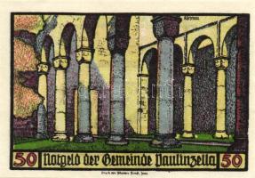 Német Birodalom/Weimari Köztársaság/ Paulinzella 1922. 25Pf(2x) + 50Pf(4x) 6klf db, teljes sor T:I