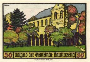 Német Birodalom/Weimari Köztársaság/ Paulinzella 1922. 25Pf(2x) + 50Pf(4x) 6klf db, teljes sor T:I