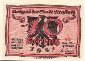 Német Birodalom/Weimari Köztársaság/ Arnstadt 1921. 10Pf(6x) 6klf db, teljes sor T:I