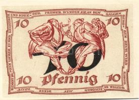 Német Birodalom/Weimari Köztársaság/ Arnstadt 1921. 10Pf(6x) 6klf db, teljes sor T:I