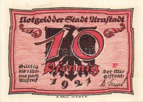 Német Birodalom/Weimari Köztársaság/ Arnstadt 1921. 10Pf(6x) 6klf db, teljes sor T:I