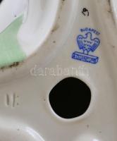 Aquincum porcelán akt, kézzel festett, jelzett, kis kopásnyomokkal, m: 22 cm