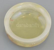 Achát tálka, hibátlan, d: 10 cm