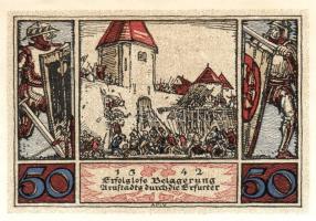 Német Birodalom/Weimari Köztársaság/ Arnstadt 1921. 50Pf(6x) 6klf db, teljes sor T:I