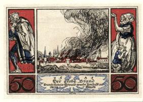 Német Birodalom/Weimari Köztársaság/ Arnstadt 1921. 50Pf(6x) 6klf db, teljes sor T:I