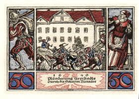 Német Birodalom/Weimari Köztársaság/ Arnstadt 1921. 50Pf(6x) 6klf db, teljes sor T:I