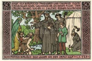 Német Birodalom/Weimari Köztársaság/ Ohrdruf 1921. 50Pf(6x) 6klf db, teljes sor T:I