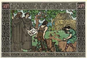 Német Birodalom/Weimari Köztársaság/ Ohrdruf 1921. 50Pf(6x) 6klf db, teljes sor T:I