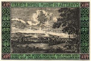 Német Birodalom/Weimari Köztársaság/ Ohrdruf 1921. 50Pf(6x) 6klf db, teljes sor T:I