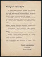 1956 Grebennyik gárdavezérőrnagy budapesti lakosokhoz intézett röplapja