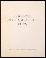 1937 Látnivalók a császári Rómában, német nyelvű képes prospektus, aranyozott borítóban