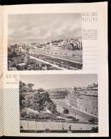 1937 Látnivalók a császári Rómában, német nyelvű képes prospektus, aranyozott borítóban