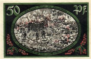 Német Birodalom/Weimari Köztársaság/ Wasungen 1921. 50Pf(4x) + 75Pf(2x) 6klf db, teljes sor T:I