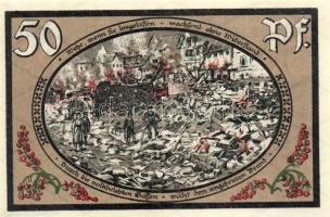 Német Birodalom/Weimari Köztársaság/ Wasungen 1921. 50Pf(4x) + 75Pf(2x) 6klf db, teljes sor T:I