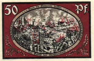 Német Birodalom/Weimari Köztársaság/ Wasungen 1921. 50Pf(4x) + 75Pf(2x) 6klf db, teljes sor T:I