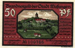 Német Birodalom/Weimari Köztársaság/ Wasungen 1921. 50Pf(4x) + 75Pf(2x) 6klf db, teljes sor T:I