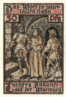 Német Birodalom/Weimari Köztársaság/ Eisenach 1921. 50Pf(6x) 6klf db, teljes sor T:I