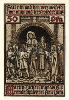 Német Birodalom/Weimari Köztársaság/ Eisenach 1921. 50Pf(6x) 6klf db, teljes sor T:I