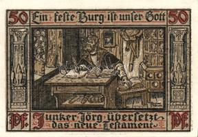 Német Birodalom/Weimari Köztársaság/ Eisenach 1921. 50Pf(6x) 6klf db, teljes sor T:I