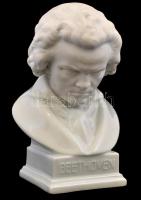 Herendi porcelán fehér mázas Beethoven büszt, jelzett, kis kopásnyomokkal, m: 21 cm
