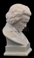 Herendi porcelán fehér mázas Beethoven büszt, jelzett, kis kopásnyomokkal, m: 21 cm