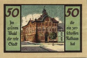 Német Birodalom/Weimari Köztársaság/ Suhl D.N. 50Pf(4x) 4klf db, teljes sor T:I