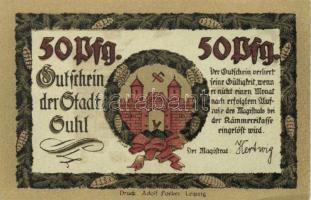 Német Birodalom/Weimari Köztársaság/ Suhl D.N. 50Pf(4x) 4klf db, teljes sor T:I