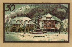 Német Birodalom/Weimari Köztársaság/ Suhl D.N. 50Pf(4x) 4klf db, teljes sor T:I