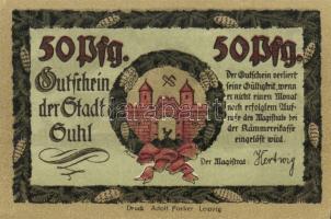 Német Birodalom/Weimari Köztársaság/ Suhl D.N. 50Pf(4x) 4klf db, teljes sor T:I