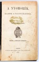 Tolnai Lajos: A nyomorék. Rajzok a falusi életből. Pest, 1867, Kisfaludy-Társaság. Kopott félvászon kötésben, kopott mintás lapélekkel, foltos.