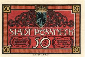 Német Birodalom/Weimari Köztársaság/ Pößneck D.N. 25Pf + 50Pf + 75Pf 3klf db, teljes sor T:I