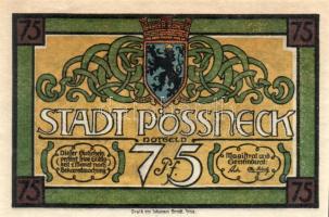 Német Birodalom/Weimari Köztársaság/ Pößneck D.N. 25Pf + 50Pf + 75Pf 3klf db, teljes sor T:I