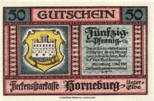 Német Birodalom/Weimari Köztársaság/ Horneburg 1921. 25Pf + 50Pf + 75Pf 3klf db, teljes sor T:I