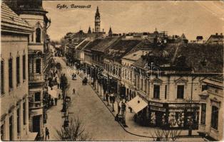 1919 Győr, Baross út, Kocsis Jenő csipke és női ruhadíszek üzlete (EK)