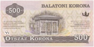 2012. 500K "Balatoni Korona" "003029" sorszámmal T:I-
Hungary 2012. 500 Korona ...