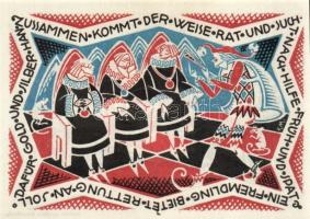 Német Birodalom/Weimari Köztársaság/ Hameln 1921. 50Pf(6x) 6klf db, teljes sor T:I