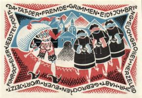 Német Birodalom/Weimari Köztársaság/ Hameln 1921. 50Pf(6x) 6klf db, teljes sor T:I