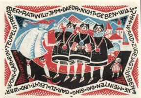 Német Birodalom/Weimari Köztársaság/ Hameln 1921. 50Pf(6x) 6klf db, teljes sor T:I