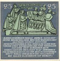 Német Birodalom/Weimari Köztársaság/ Hameln 1921. 25Pf + 50Pf + 75Pf + 1M 4klf db, teljes sor T:I