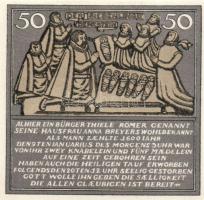 Német Birodalom/Weimari Köztársaság/ Hameln 1921. 25Pf + 50Pf + 75Pf + 1M 4klf db, teljes sor T:I