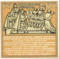 Német Birodalom/Weimari Köztársaság/ Hameln 1921. 25Pf + 50Pf + 75Pf + 1M 4klf db, teljes sor T:I