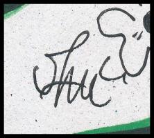 Szász jelzéssel: Szemek. Tus, filctoll, papír, 21x29,5 cm