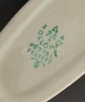 Hollóházi porcelán kis balerina, kézzel festett, jelzett, m: 13,5 cm