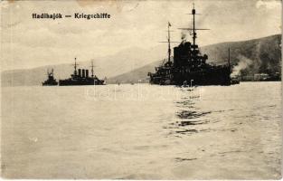 Osztrák-magyar hadihajók a tengeren / K.u.K. Kriegsmarine Kriegschiffe / WWI Austro-Hungarian Navy battleships at sea (r)